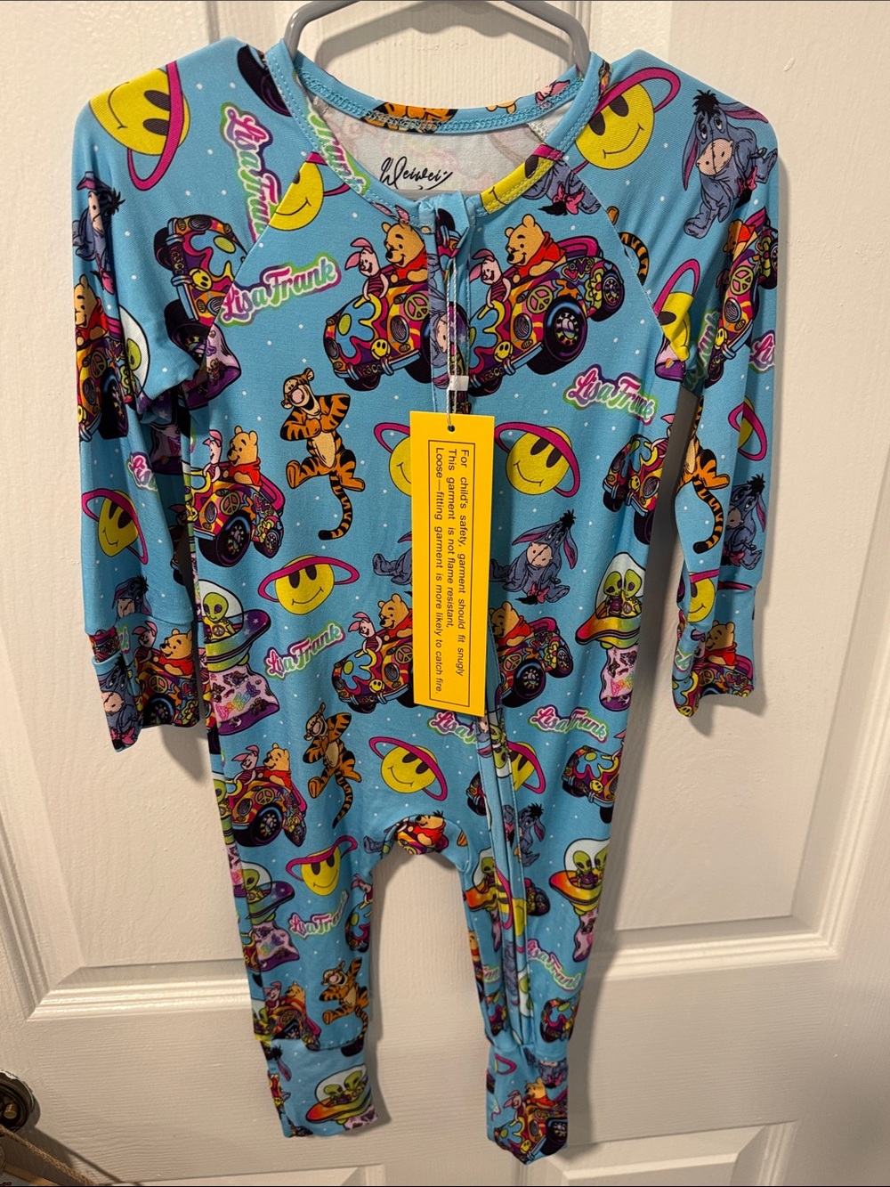 Lisa Frank x Winnie the Pooh Bamboo Zippy NWT Size 6/12M